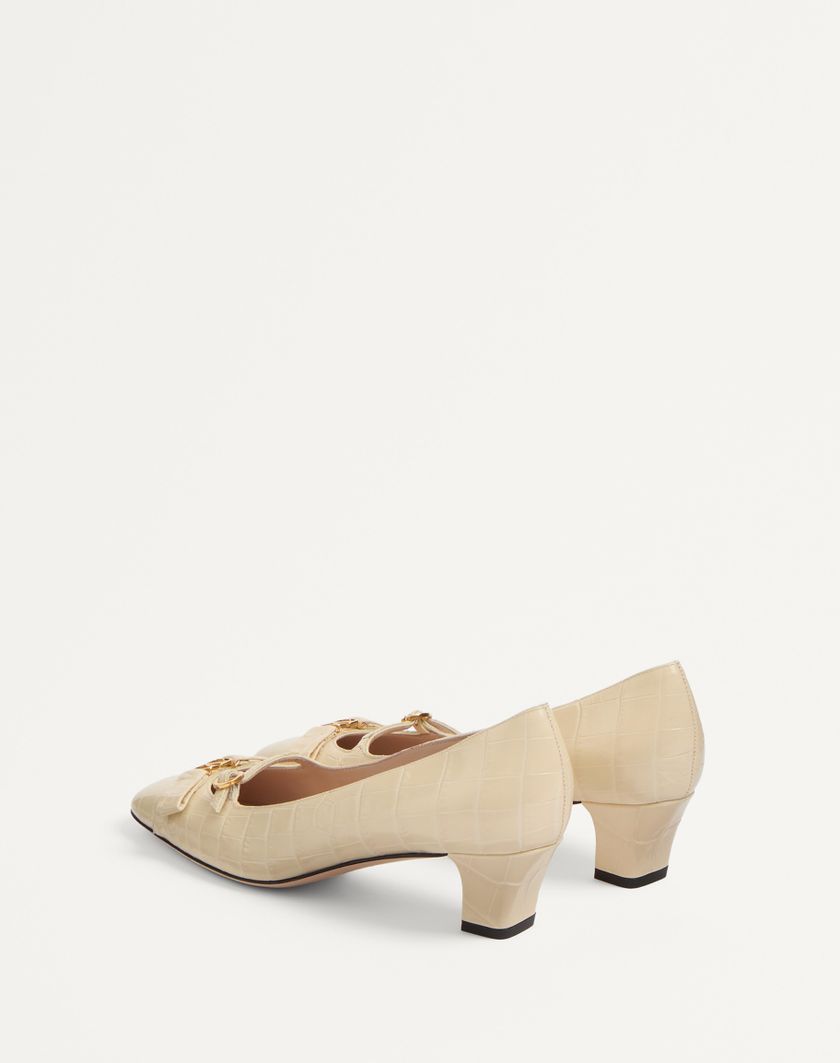 BOWOW DÉCOLLETÉ IN PRINTED CALFSKIN 45MM - Image 7